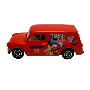 Matchbox 1965 Austin Mini Van Mickey Mouse Pluto Red MBX 1/64 Die-cast 2006 GUC